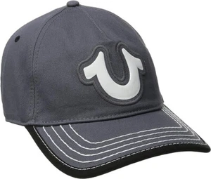 True Religion Men's #TR1989 Horseshoe Logo Adjustable Cotton Trucker Hat Cap - Picture 1 of 2