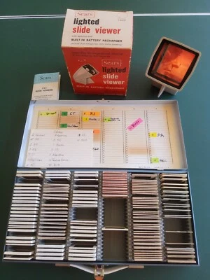 Sears Lighted Slide Viewer 2x2 With Smith Victor Metal Carrying Case SF-1 - Image 1 of 4