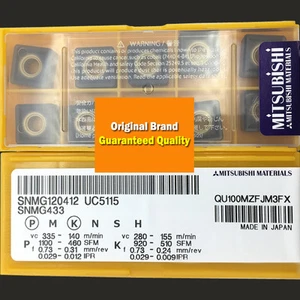 10PCS in BOX Original MITSUBISHI SNMG120412 UC5115 SNMG433 Carbide Insert New - Picture 1 of 1
