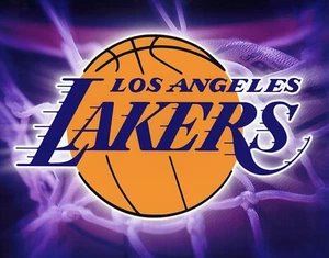FOTO LOGO SIN FIRMAR DE LOS ANGELES LAKERS 8X10 EMBLEMA DE LA NBA IMAGEN - Imagen 1 de 1