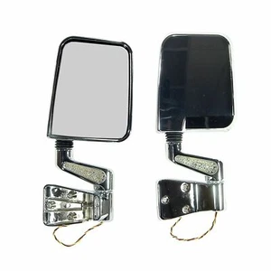 JEEP YJ TJ 87-02 Rugged Ridge DOOR MIRROR LED KIT CHROME 11016.01 - Picture 1 of 1