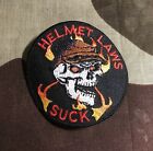 Helmet Laws Suck Biker Motorcycle Embroidered Patch H001P