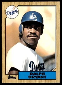 1987 TOPPS TRADED RALPH BRYANT LOS ANGELES DODGERS #12T - Picture 1 of 2