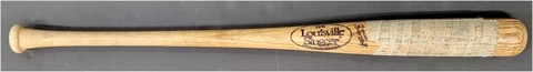 Milt Cuyler Hand Signed Baseball Bat Game Used Detroit Tigers COA Cracked Cover