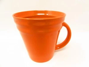 Double Ridge Orange by Rachael Ray Mug Orange Embossed Ring b391 - Picture 1 of 1