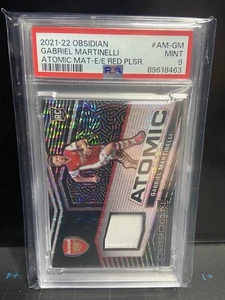 2021-22 Panini Obsidian Gabriel Martinelli Atomic M. Red Pulsar /44 PSA 9 RC - Picture 1 of 2