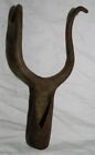 Vintage Hand Forged Iron Spiral Hook To Go On End Of Pole