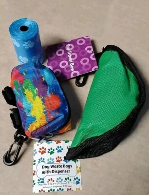 Juego de viaje para mascotas y bolsas de agua/comida para perros  Foto 1 de 3