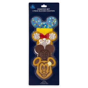 Disney Parks NEU UNTERSETZER MICKEY MINNIE MOUSE Snack Essen Symbol Silikon Waffel - Bild 1 von 2