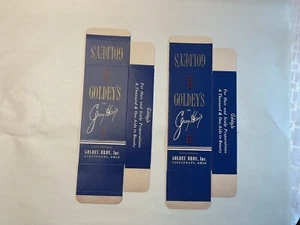2 VTG UNUSED 1930'S TOILETRY ADVERTISING BOX - GOLDEY'S FOR GRAY HAIR, OHIO - Picture 1 of 2