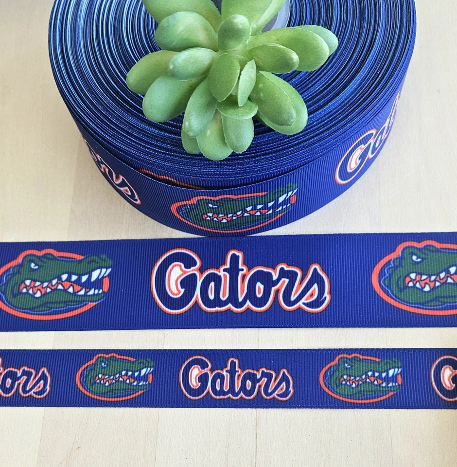 5/8, 7/8 & 1.5" (1 YD) University of Florida Grosgrain Ribbon Florida Gators - Image 1 of 1