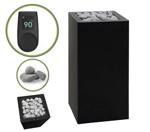 Saunaofen HUUM CORE BLACK 9 kW SPARSET inkl. UKU Steuerung Local, Steine - Bild 1 von 12