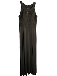 Sangria long formal prom cocktail women's black dress sleeveless size 12 - Picture 1 of 10