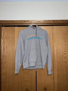 Nike Miami Dolphins NFL Football Mens Size Medium Sweatshirt Hoodie Gray - Picture 1 of 6