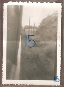 RAILROAD PHOTO 1954 WINDOW VIEW OF TRAIN ON TRACKS. 15 - Picture 1 of 2