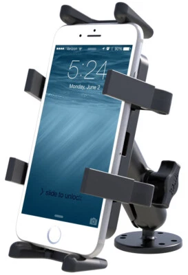 RAM Heavy Duty Flat Surface Mount w/ Finger Grip Holder f/ iPhone, iPod, Galaxy - Image 1 of 3