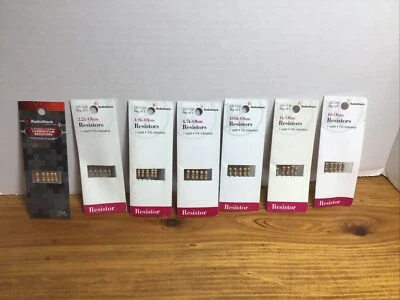 NOS  Carbon-Film Resistors  7 Ohms To Choose From 100kΩ ½ 1/4 Watt 5% Tolerance - Image 1 of 4