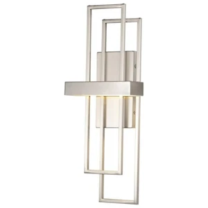 Wall Sconce Brushed Nickel Finish - SATCO-62-105 LED Frame - Picture 1 of 8