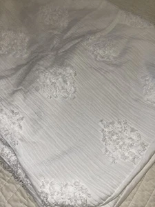 Target Threshold Bright White Pair Of Textured Poly Pillow Shams Standard Size - Picture 1 of 8