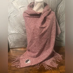 Attic Salt "Yin Yang Cats" Soft Red Large Blanket Scarf Shawl Wrap 25X80in NWT - Picture 1 of 14