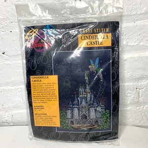 CINDERELLA CASTLE Cross Stitch Kit THE ART OF DISNEY Tinkerbell NEW - Picture 1 of 2