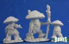 3 x MUSHROOM MEN - Men's RPG RPG Mushroom Mushroom Miniature Figure 77345