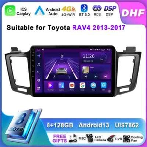 Android CarPlay Car Radio For Toyota RAV4 4 XA40 5 XA50 2013-2017 GPS Player - Picture 1 of 30