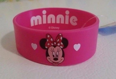 Pulsera de goma con licencia de Disney Minnie Mouse corazones súper linda nueva Foto 1 de 2