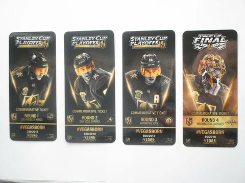 RARE Vegas Golden Knights Inaugural Season 2017-18 Playoffs Commemorative Ticket Cover