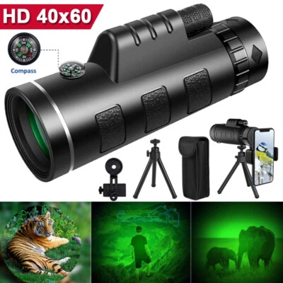 40X60 Binoculars Day Night Vision Prism High Power Waterproof - Image 1 of 4