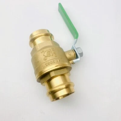 MATCO-NORCA 759P07LF 1-1/2" PRESS X PRESS BALL VALVE, FORGED BRASS, 250 CWP - Image 1 of 4
