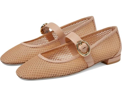 NUEVO Stuart Weitzman Arabella Mary Jane Plano en Jengibre TALLA 7.5/100% AUTÉNTICO Foto 1 de 4