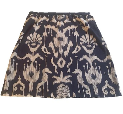 Юбка Vineyard Vines женская размер 6 темно-синий/белый мотив ананаса полностью с подкладкой - Изображение 1 из 4