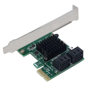 1X PCI Express SATA3.0 4 Port Extender PCI-E X1/X4/X8/X16 Converter Card 6Gbps - Picture 1 of 9