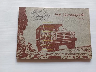 FIAT Campagnola 1107 A 1976 manuale uso manutenzione libretto originale - Immagine 1 di 4