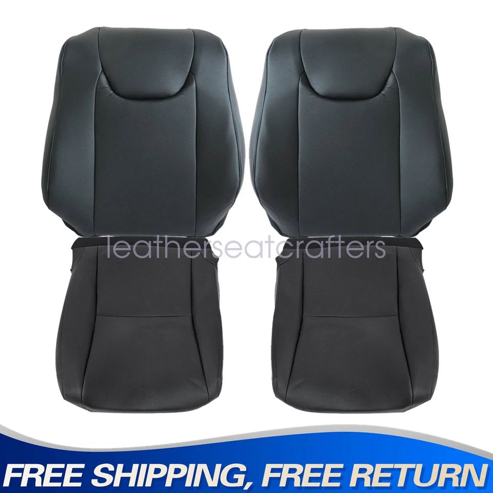 Cubierta de asiento perforada inferior y superior delantera negra para Lexus RX350 450h 2010-2015 Foto 1 de 4
