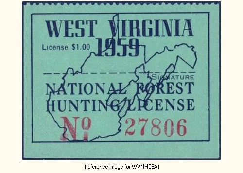 D2K West Virginia NF Hunt 1959 $1.00 [S#] - Image 1 of 1