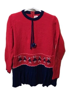 Vintage 1970s Child's Sweater Dress Size 6/7 St. Michael Made in Great Britain - Picture 1 of 15