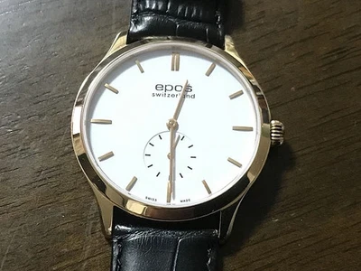 epos Original 3408 GPWH Manual peseux7001 Mostrador Branco 39mm Relógio Masculino Revisado - Imagem 1 de 4