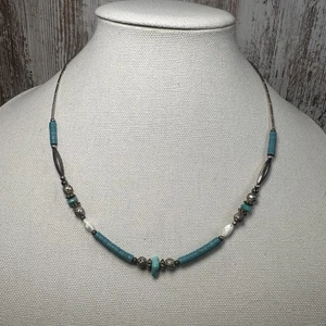 Vintage Turquoise Necklace - Picture 1 of 12