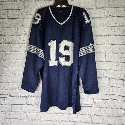 Camiseta de Colección Reebok Dallas Cowboys Keyshawn Johnson #19 Manga Larga Talla 54 Foto 1 de 4