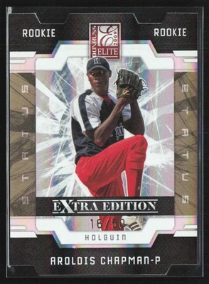 Aroldis Chapman 2009 Donruss Elite Edición Extra Estado Oro/50 A #150 Foto 1 de 2