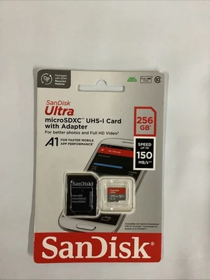 SanDisk Micro SD Ultra Card 256GB Class 10 Memory TF - Other 32GB 64GB 128GB - Image 1 of 2