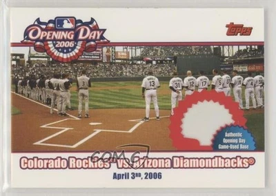 2006 Topps Opening Day Relics Colorado Rockies vs Arizona Diamondbacks #ODR-RD - Image 1 of 2