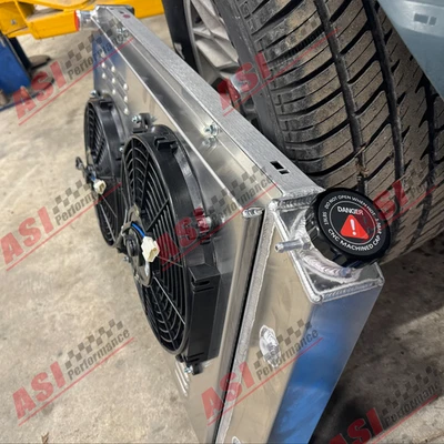 4-ROW Radiator+Shroud Fan For Pontiac 70-81 80 Firebird Trans Am Esprit Formula Foto 1 de 4