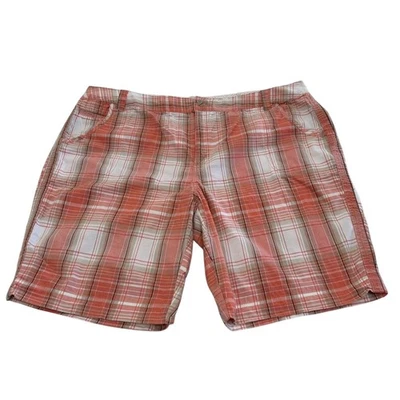 Pantalones Cortos Para Mujer St John's Bay Chino a Cuadros Talla 24W Elástico Algodón Spandex Informales Foto 1 de 4