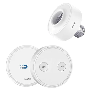 Wireless Remote Control E26 Light Socket with Remote, 915MHz 656ft Range On O... - Picture 1 of 7