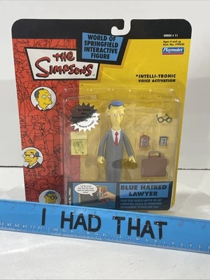 Playmates, World of Springfield, Os Simpsons - Série 11 - Advogado de cabelos azuis - Imagem 1 de 3