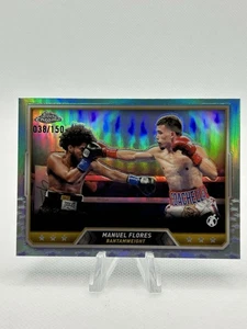 2024 Topps Chrome Boxing Manuel Flores Aqua Refractor /150 - Picture 1 of 2