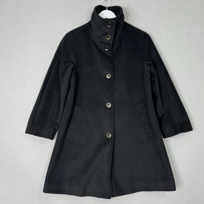 Chaqueta Karl Lagerfeld para mujer XS negra mezcla de lana cuello alto abrigo dinero antiguo Foto 1 de 4